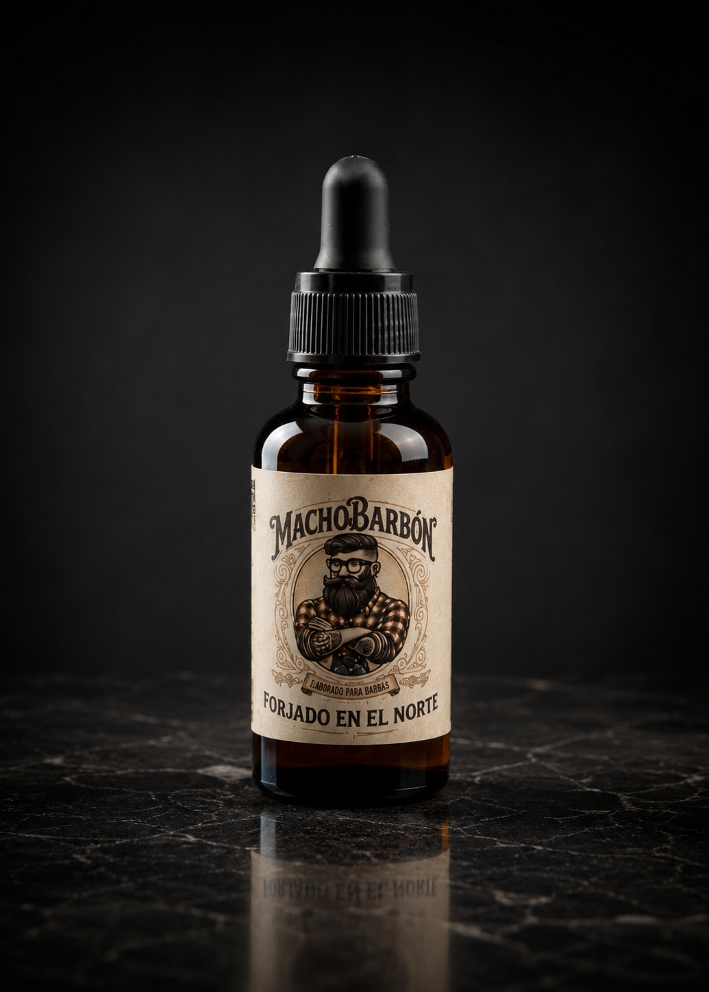 Aceite para Barba Macho Barbón – Forjado en el Norte 30ml